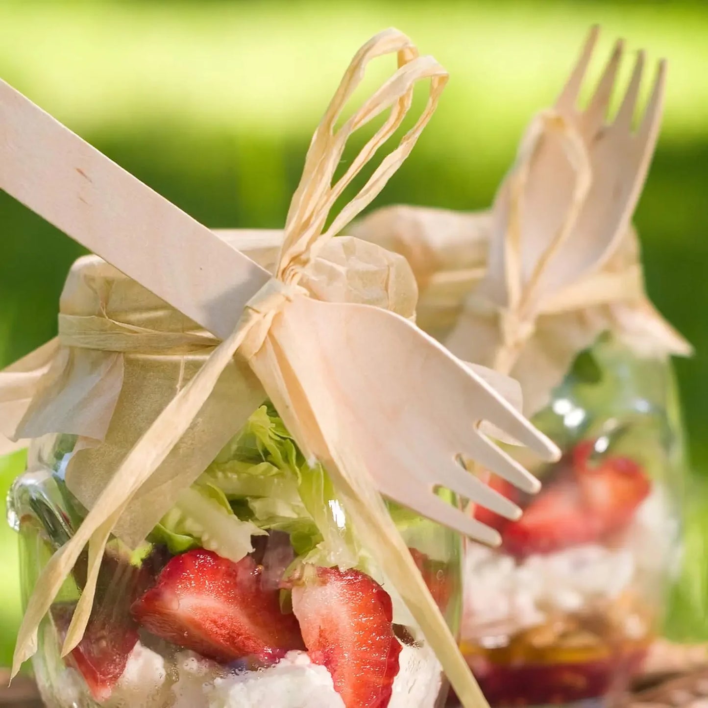 Cubiertos de madera desechables