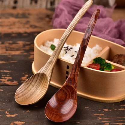 Cucharas de sopa japonesas hechas de madera de nanmu