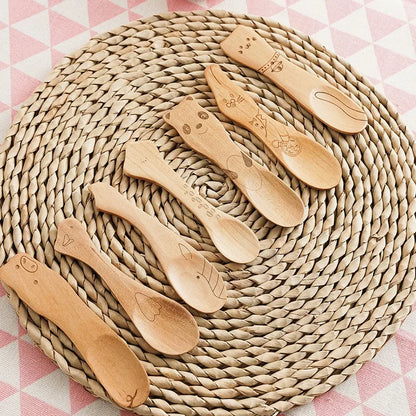 Cucharas de madera para niños