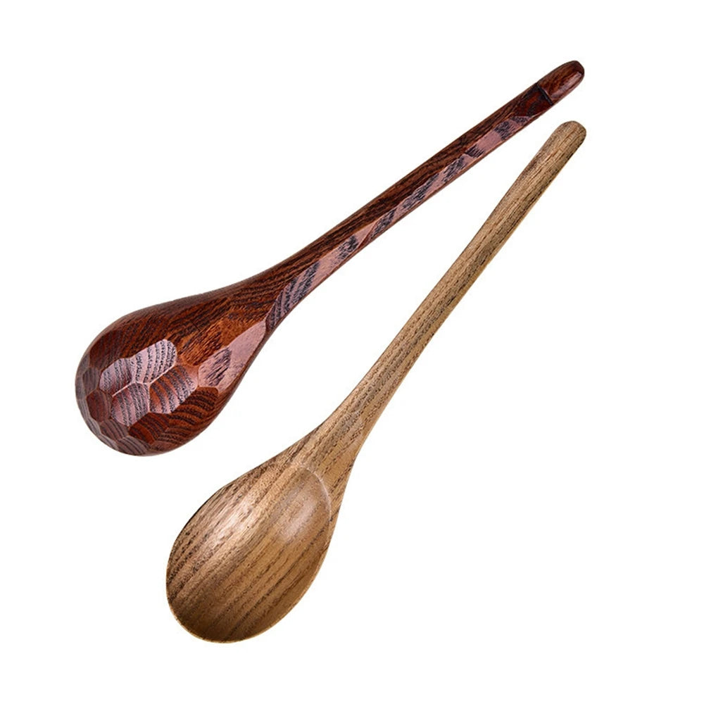 Cucharas de sopa japonesas hechas de madera de nanmu
