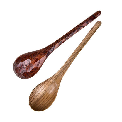 Cucharas de sopa japonesas hechas de madera de nanmu