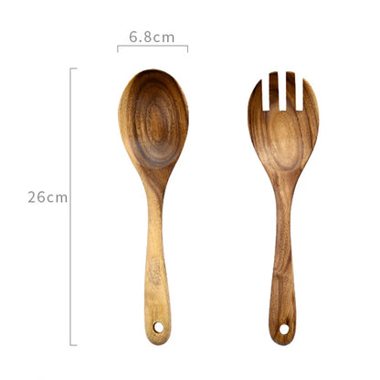 Cuchara y Tenedor de Madera
