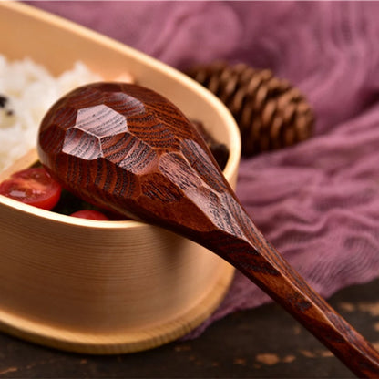 Cucharas de sopa japonesas hechas de madera de nanmu