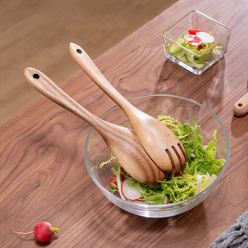 Cuchara y Tenedor de Madera