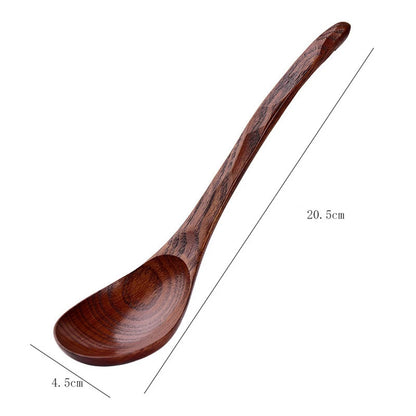 Cucharas de sopa japonesas hechas de madera de nanmu