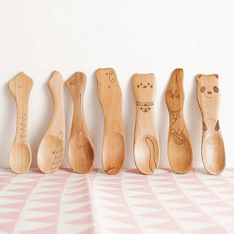 Cucharas de madera para niños