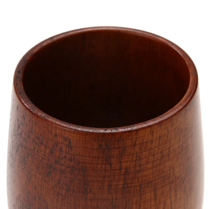 Taza de madera de azufaina natural