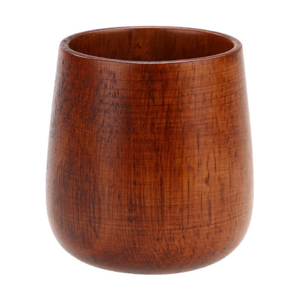 Taza de madera de azufaina natural